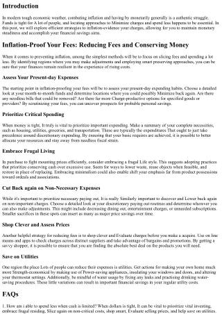 Inflation-Evidence Your Expenditures: Slicing Charges and Conserving Money