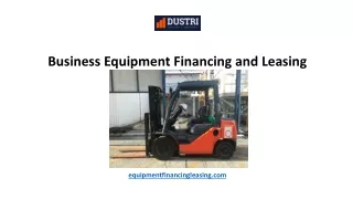 Business Equipment Financing and Leasing