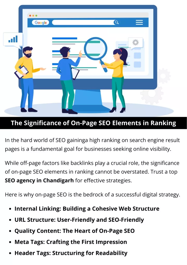 the significance of on page seo elements