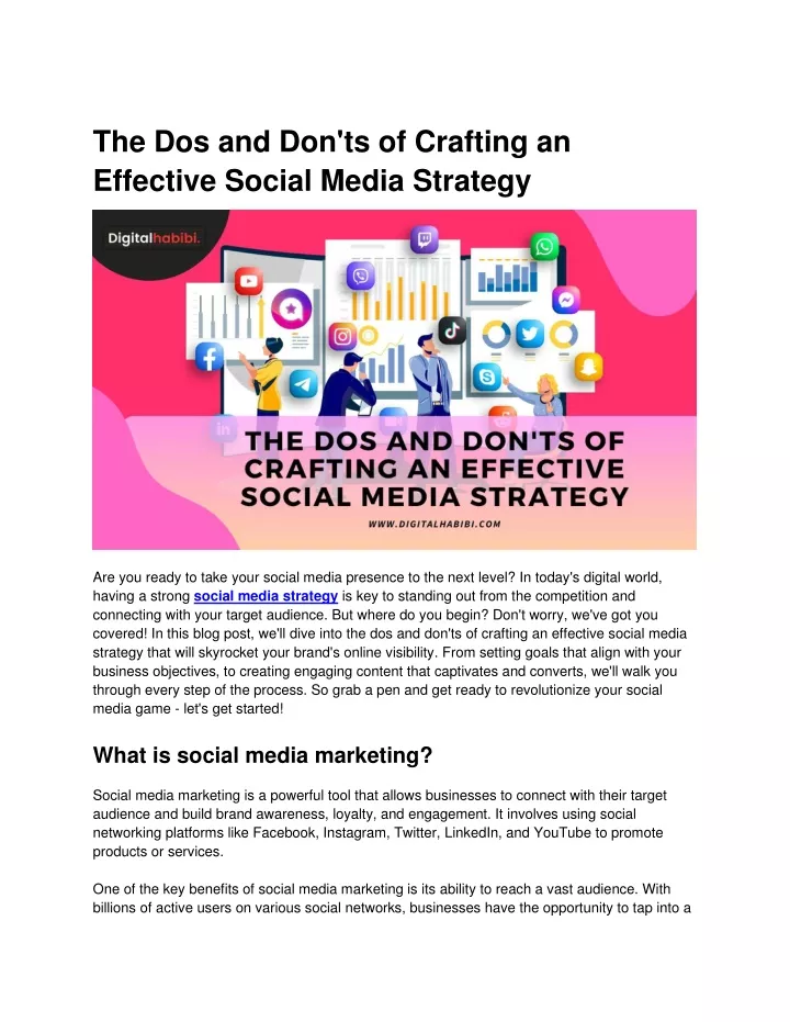 the dos and don ts of crafting an effective