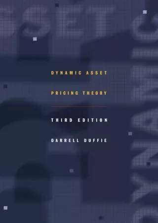 PDF/READ Dynamic Asset Pricing Theory, Third Edition.