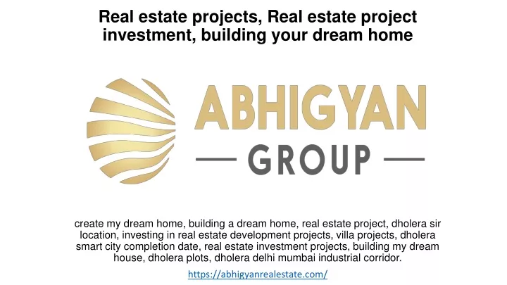 real estate projects real estate project investment building your dream home