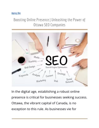 Boosting Online Presence _ Unleashing the Power of Ottawa SEO Companies