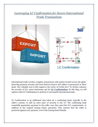 Leveraging LC Confirmation for Secure International Trade Transactions