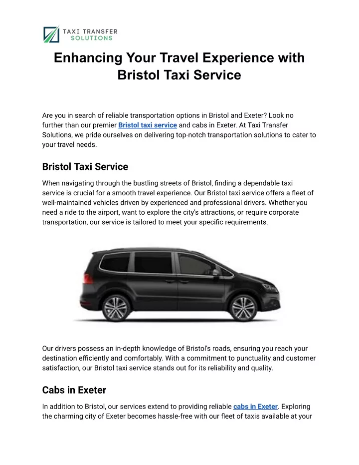 enhancing your travel experience with bristol