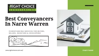 Best Conveyancers In Narre Warren - Right Choice Conveyancing