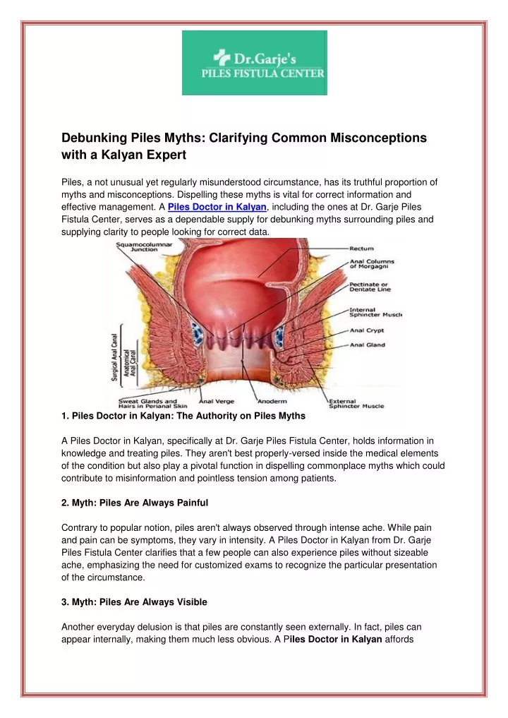 debunking piles myths clarifying common