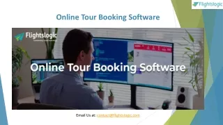 Online Tour Booking Software