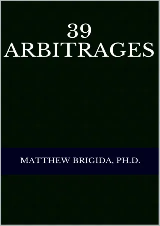 $PDF$/READ/DOWNLOAD 39 Arbitrages