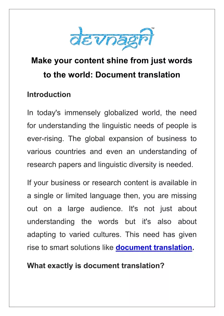 make your content shine from just words