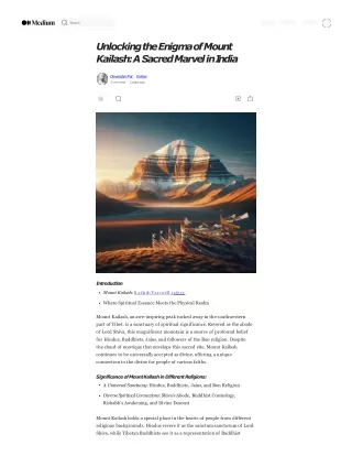 8 Mysteries of Mount Kailash : Adotrip