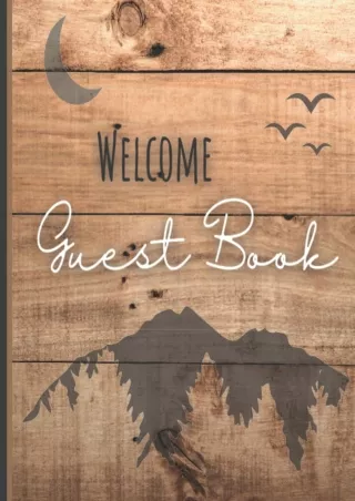 $PDF$/READ/DOWNLOAD Welcome Guest Book: Guest Book for Vacation Home, Airbnb, Visitor Rental, Bed