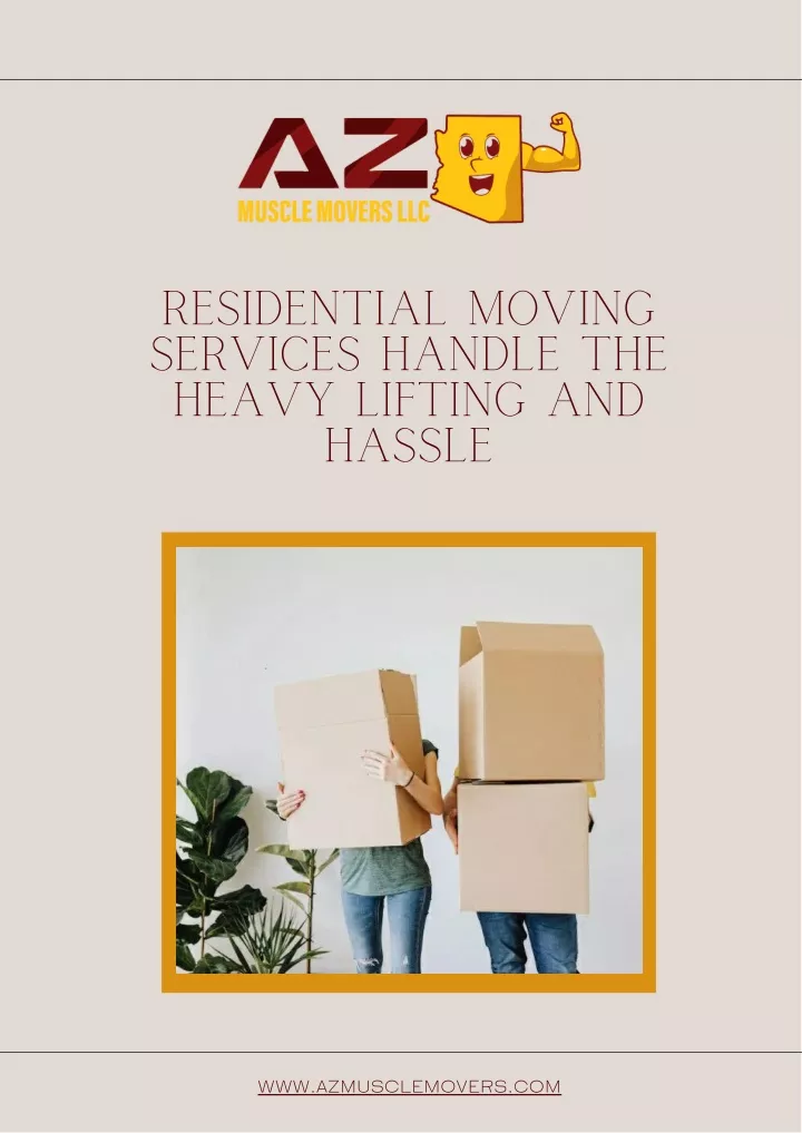 residential moving services handle the heavy