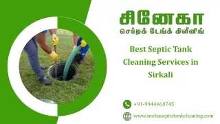 Septic tank Cleaning Truck Services