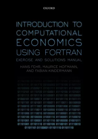 PDF/READ Introduction to Computational Economics Using Fortran