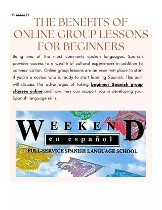 Flexible Learning for Beginner Spanish Classes Online