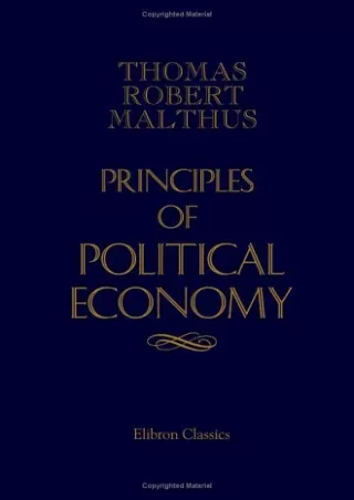 Download Book [PDF] Principles of Political Economy
