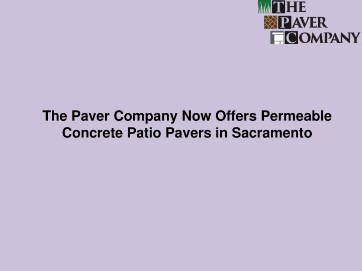 the paver company now offers permeable concrete