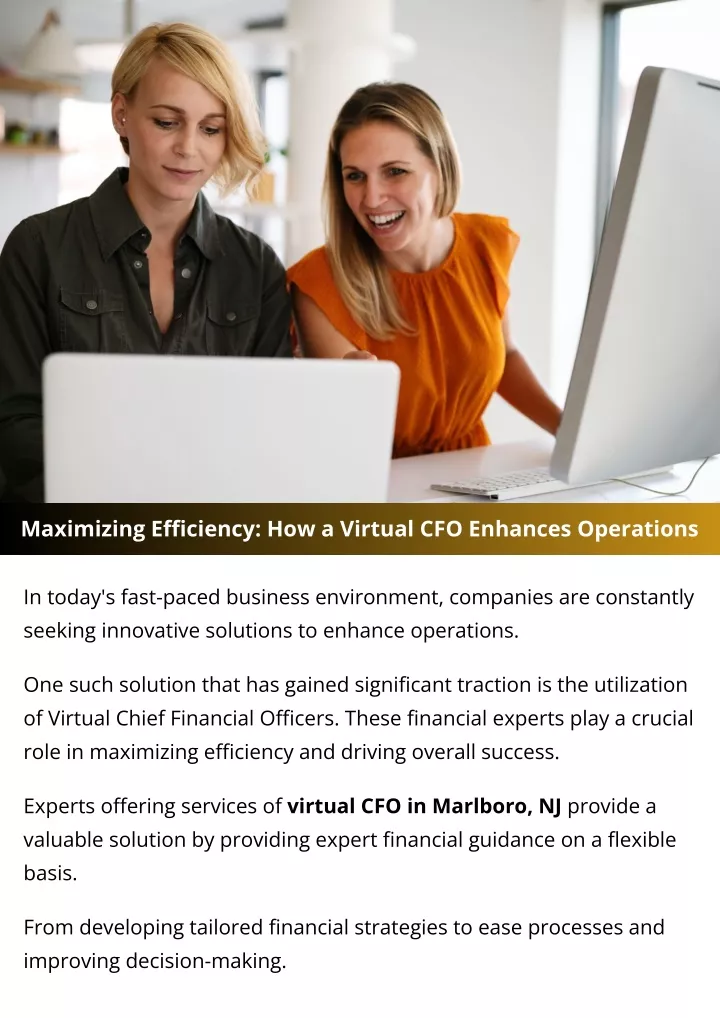maximizing efficiency how a virtual cfo enhances