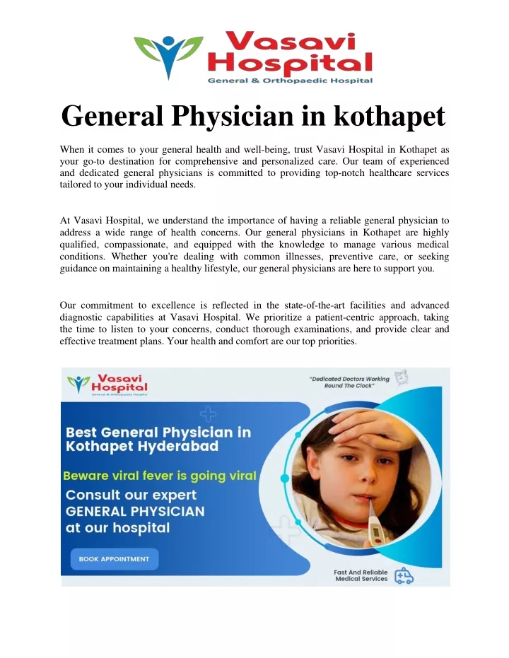 general physician in kothapet