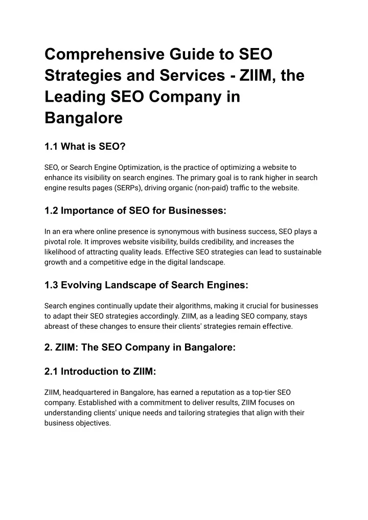 comprehensive guide to seo strategies