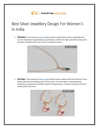 Zavya an Indian online jewelry retaile