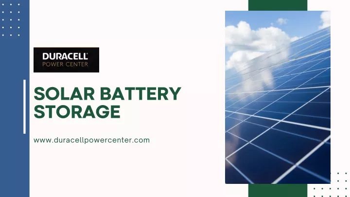 solar battery storage