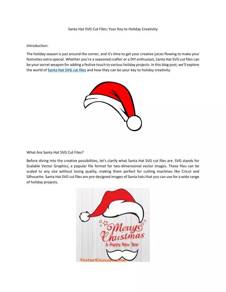 santa hat svg cut files your key to holiday