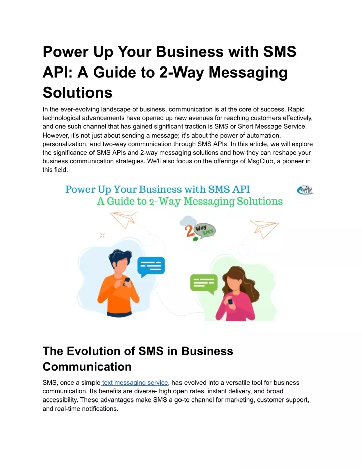 power up your business with sms api a guide
