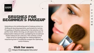 Brushes for Beginners Makeup secrets PDF.