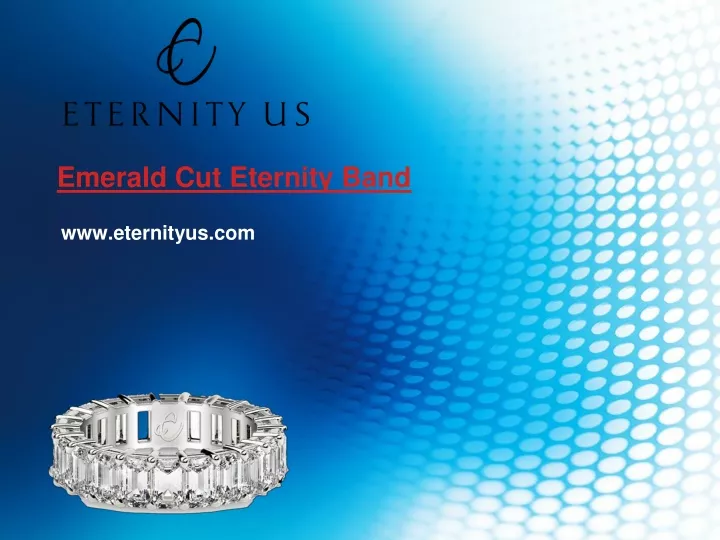 emerald cut eternity band
