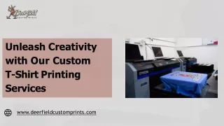 Precision Custom T Shirt Printing Service - Deerfield Custom Prints