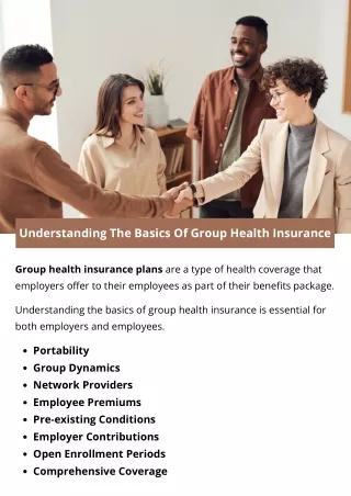 Understanding The Basics Of Group Health Insurance