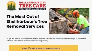 The Most Out of Shellharbour's Tree Removal Services PPT