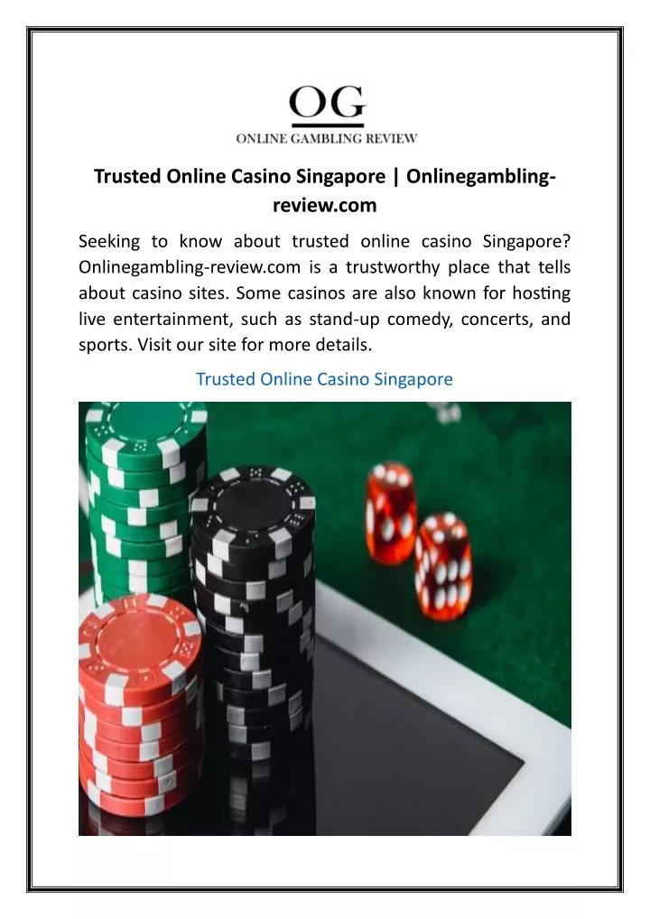 trusted online casino singapore onlinegambling