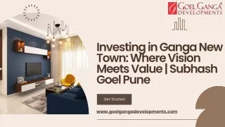 Investing in Ganga New Town Where Vision Meets Value  Subhash Goel Pune