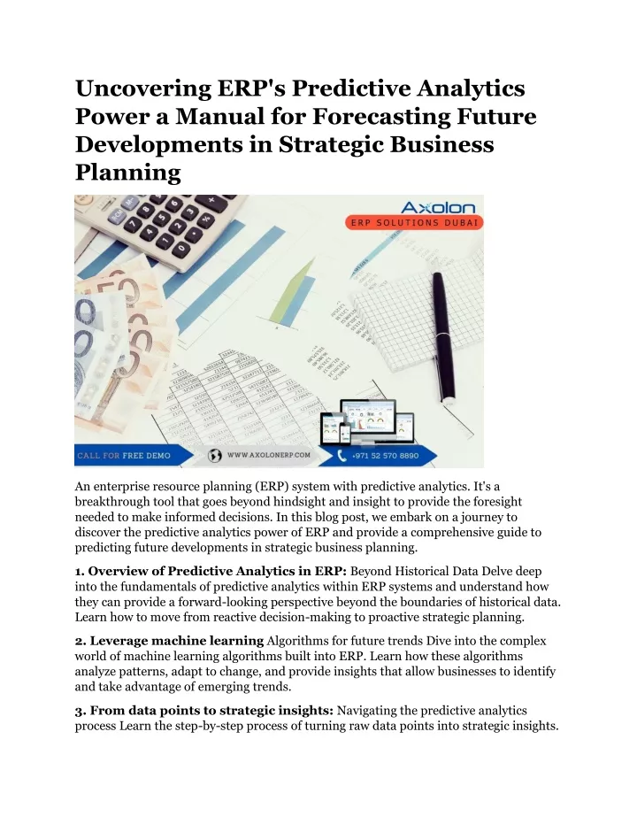 uncovering erp s predictive analytics power