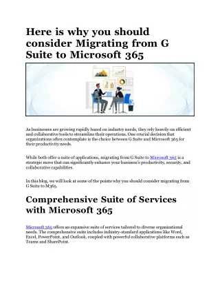 here is why you should consider migrating from g suite to microsoft 365