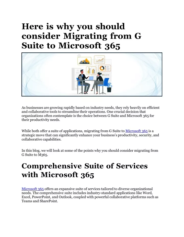 here is why you should consider migrating from g suite to microsoft 365