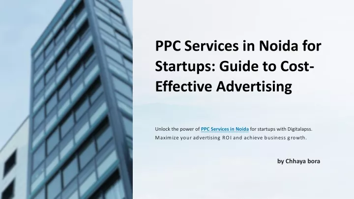 ppc services in noida for startups guide to cost