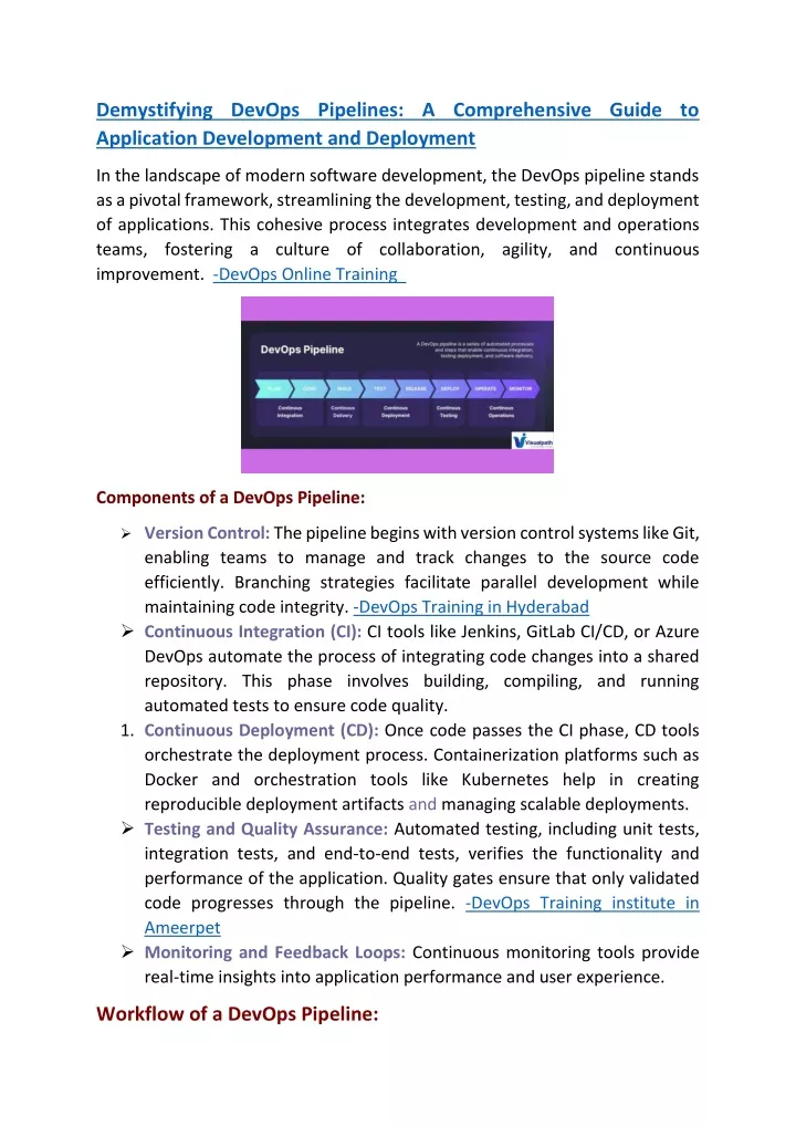 demystifying devops pipelines a comprehensive