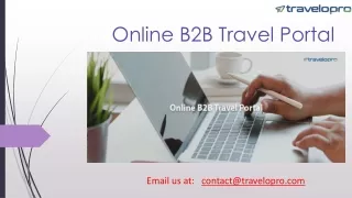 online b2b travel portal