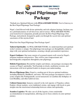 Best Nepal Pilgrimage Tour Package (2)