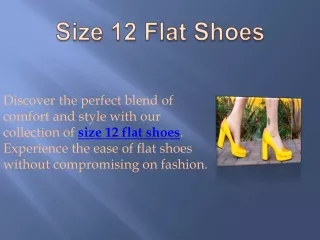 Size 12 Flat Shoes