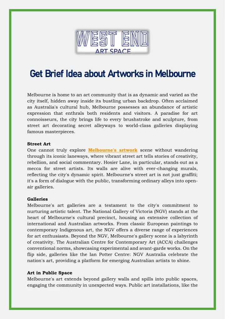 get get brief idea about artworks brief idea