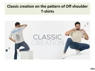 Classic creation on the pattern of Off shoulder T-shirts