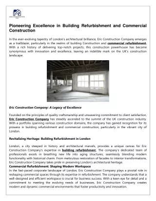Excellence in Building Refurbishment and Commercial Construction (1)