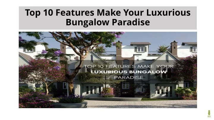 top 10 features make your luxurious bungalow paradise