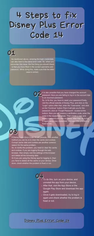 4 Steps to fix Disney Plus Error Code 14