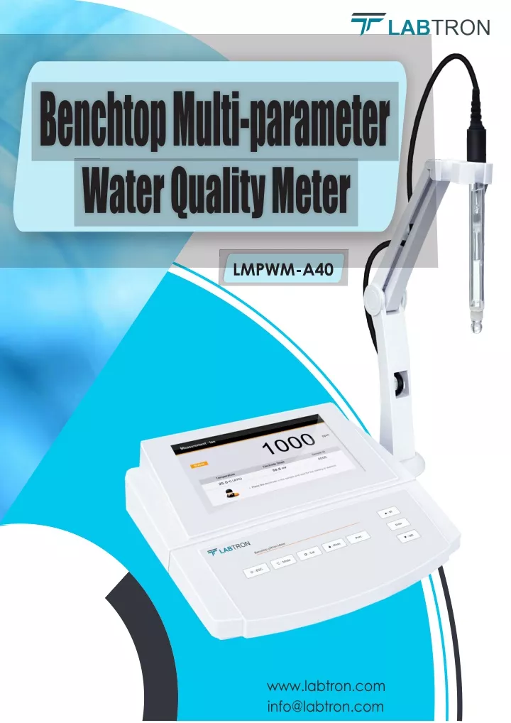 benchtop multi parameter water quality meter